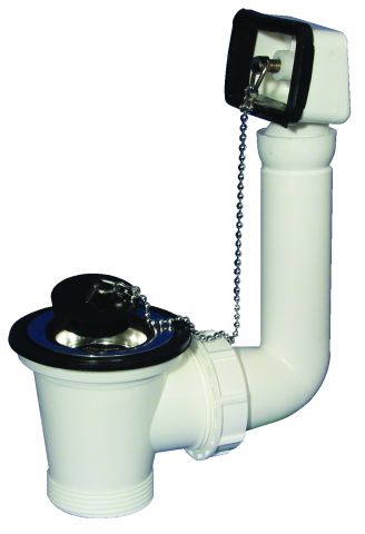 HL 15U-6/4 Выпуск для раковин с переливом с пробкой 6/4" и резьбовым подсоединением 6/4"