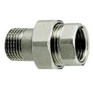 Itap 3/4 Прямой соединитель никелированный Американка