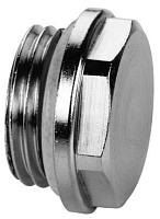 Заглушка 3/4 с прокладкой наружная резьба (никелированная)