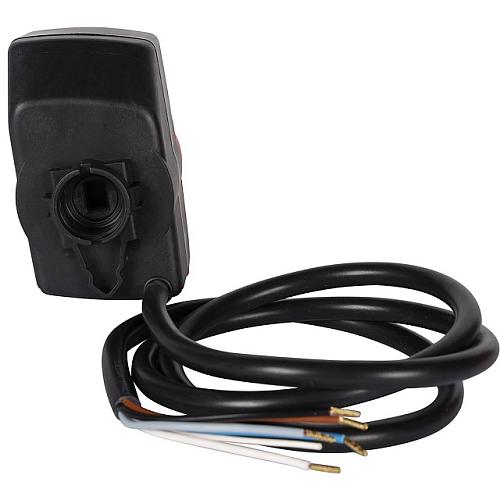 STOUT Компактный 3-Ходовой зональный клапан, сервопривод 230V, с кабелем 1м., НР 1", Kv 8