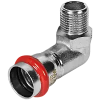 ROMMER Угольник-переходник ВПр-НР 22х1/2 из нержавеющей стали прессовой, арт. RSS-0010-002212