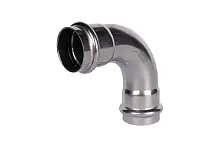 Rommer Угольник 90° ВПр-ВПр 42х42мм, из нержавеющей стали, прессовой, арт. RSS-0003-000042