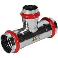 ROMMER Тройник переходной ВПр 28х22х28 из нержавеющей стали прессовой, арт. RSS-0014-282228