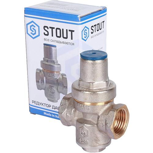 Stout 3/4 Редуктор давления PN16 вн/вн без подключения манометра
