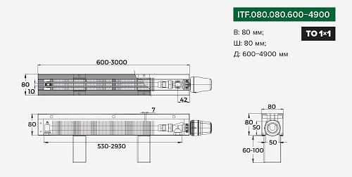 Itermic ITF 80-80-1500 конвектор напольный