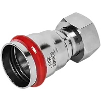 ROMMER Переходник с накидной гайкой ВПр-ВР 35х1 из нержавеющей стали прессовой, арт. RSS-0026-000351