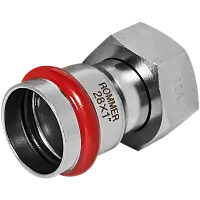 ROMMER Переходник с накидной гайкой ВПр-ВР 28х1 из нержавеющей стали прессовой, арт. RSS-0026-000281