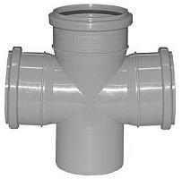 Крестовина для внутренней канализации Политэк 50х50х50/90° одноплоскостная