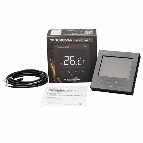 Теплолюкс Pontus Space Wi-Fi Терморегулятор электронный черный
