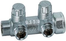 Far Запорный коллектор 3/4"НР-ВР с 2 отводами М24х19