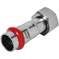 ROMMER Переходник с накидной гайкой ВПр-ВР 15х1/2 из нержавеющей стали прессовой, арт. RSS-0026-001512