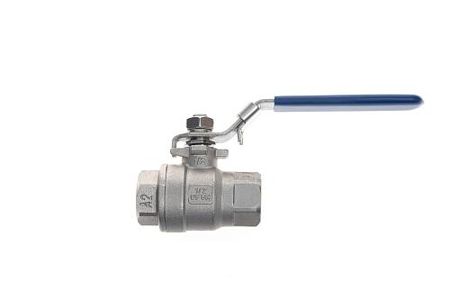 BVS-FR Шаровый кран резьбовой DN10 PN63; С рукояткой; Корпус - корр.ст. сталь; Шар - корр.ст. сталь AISI316; упл. R-PTFE арм. 15% РИДАН