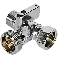 Bugatti Miami Кран шаровой-тройник для подключения сантех. приборов 1/2x1/2х3/4