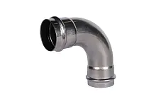 Rommer Угольник 90° ВПр-ВПр 54х54мм, из нержавеющей стали, прессовой, арт. RSS-0003-000054