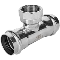 ROMMER Тройник-переходник ВПр-ВР 42х1 1/4, из нержавеющей стали, прессовой, арт. RSS-0015-042114