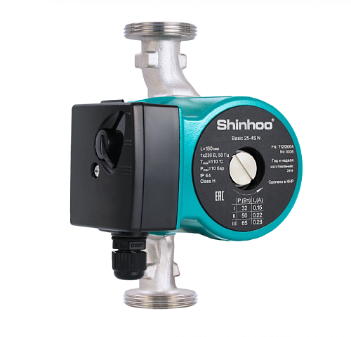 SHINHOO BASIC 25-12 N 180 1x230V Циркуляционный насос