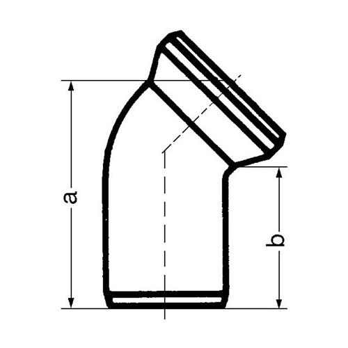 Патрубок для присоединения к унитазу Rehau Raupiano 110/22 мм