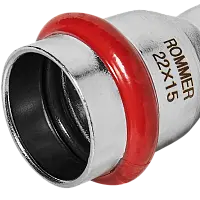 ROMMER Муфта переходная ВПр 22х15 из нержавеющей стали прессовой, арт. RSS-0018-002215