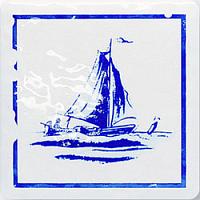 Tubadzin Majolika D-Majolika Haga1B парусник 11,5х11,5 Декор 