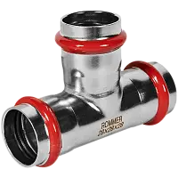 ROMMER Тройник равнопроходной ВПр 28 из нержавеющей стали прессовой, арт. RSS-0013-000028