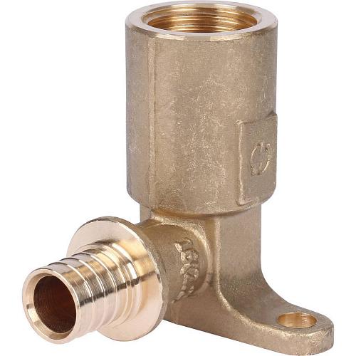 STOUT Угольник 16xRp 1/2" настенный с длинным нарезным патрубком