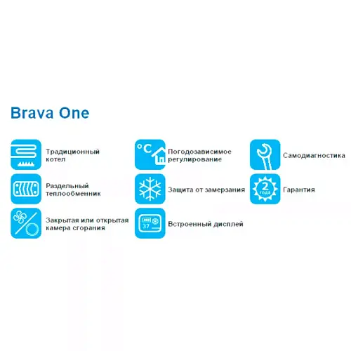 Sime BRAVA SLIM 25 BF Настенный газовый котёл двухконтурный с закрытой камерой сгорания